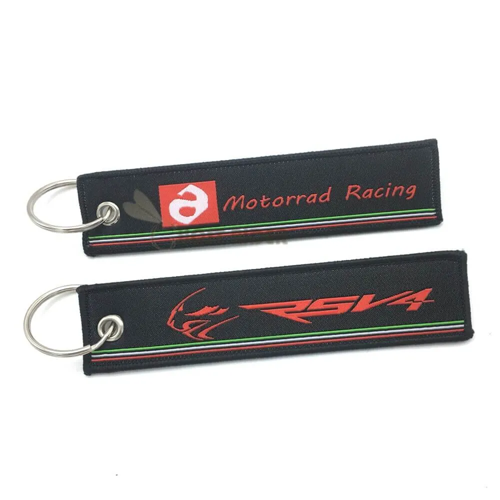 Racing Keychain For Aprilia Black