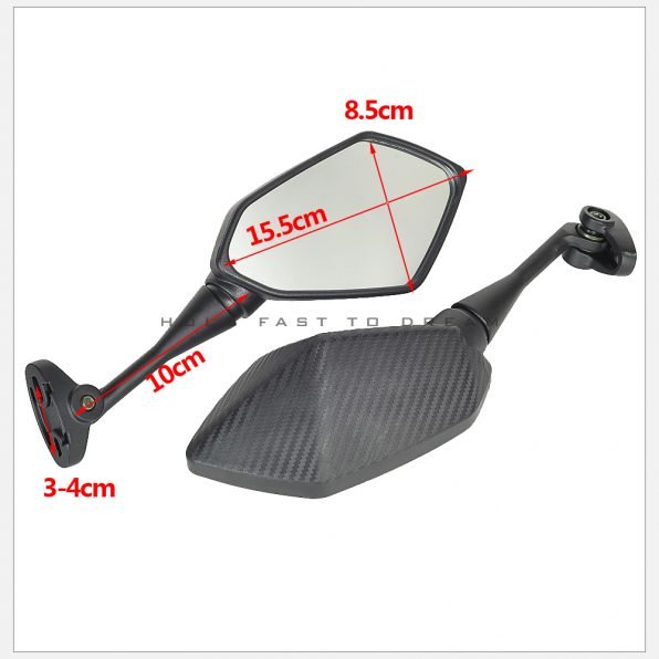 Universal Rear View Mirrors Carbon Fiber - Image 4
