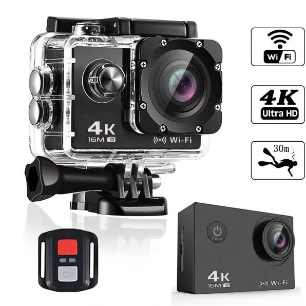 Helmet Cam Bapsco 4K Ultra HD WIFI 1080P/30fps - Image 2