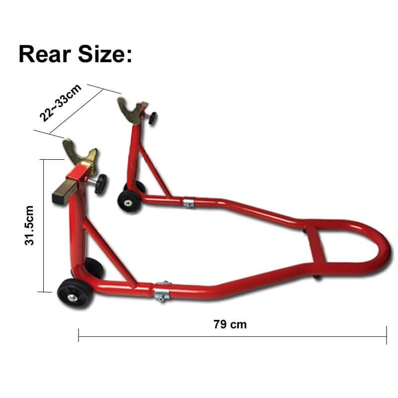 Universal Stand Front & Rear Dimensions