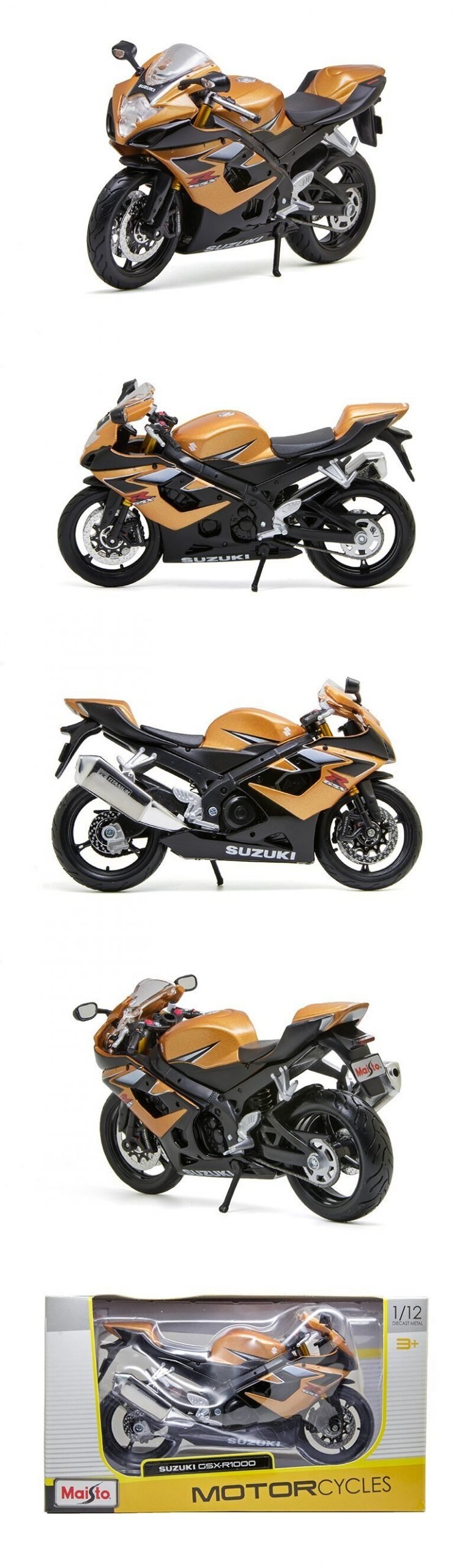 Diecast Suzuki GSX-R1000 Brown 