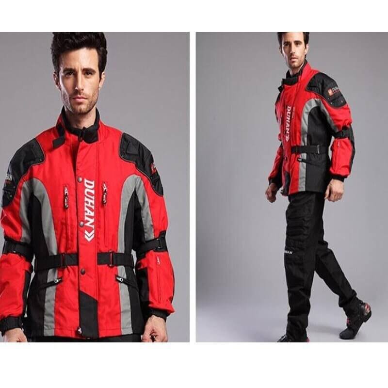 Motorcycle Jacket By Duhan Red 