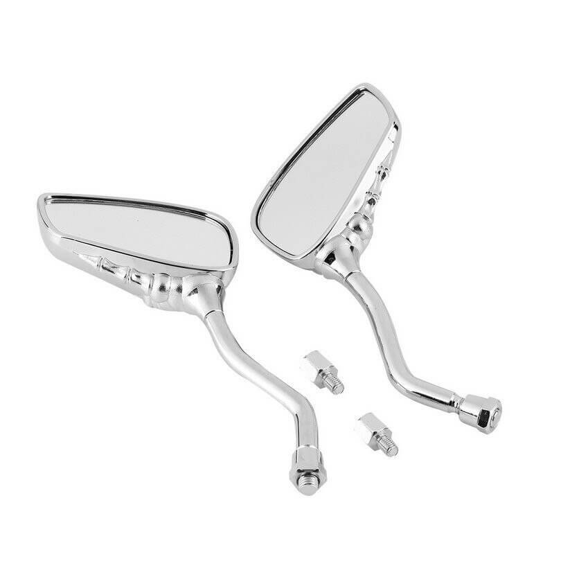 Skull Style Rearview Mirrors Chrome