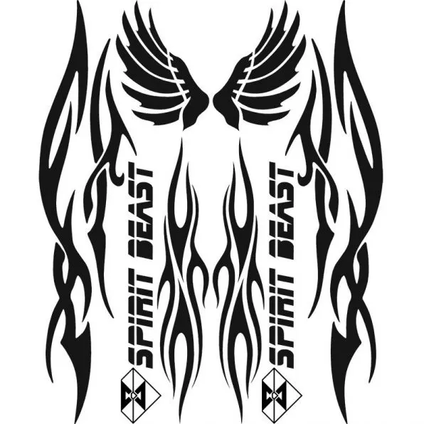 Universal 3D Reflective Motorcycle Sticker Fuel Tank Protector