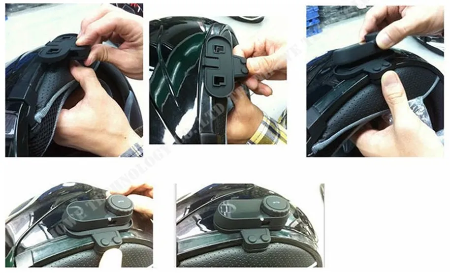 TCOM-SC BT Bluetooth Helmet Headset Black