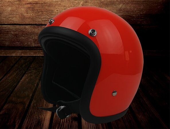 motorcycle Vintage helmet snap double D-Ring