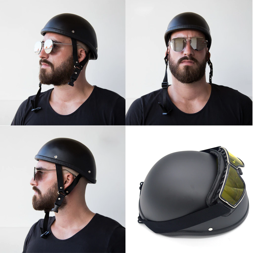 Motorcycle Helmet For Harley Black