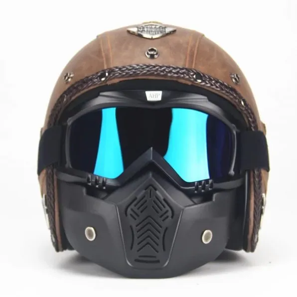 Open Face Retro Helmet