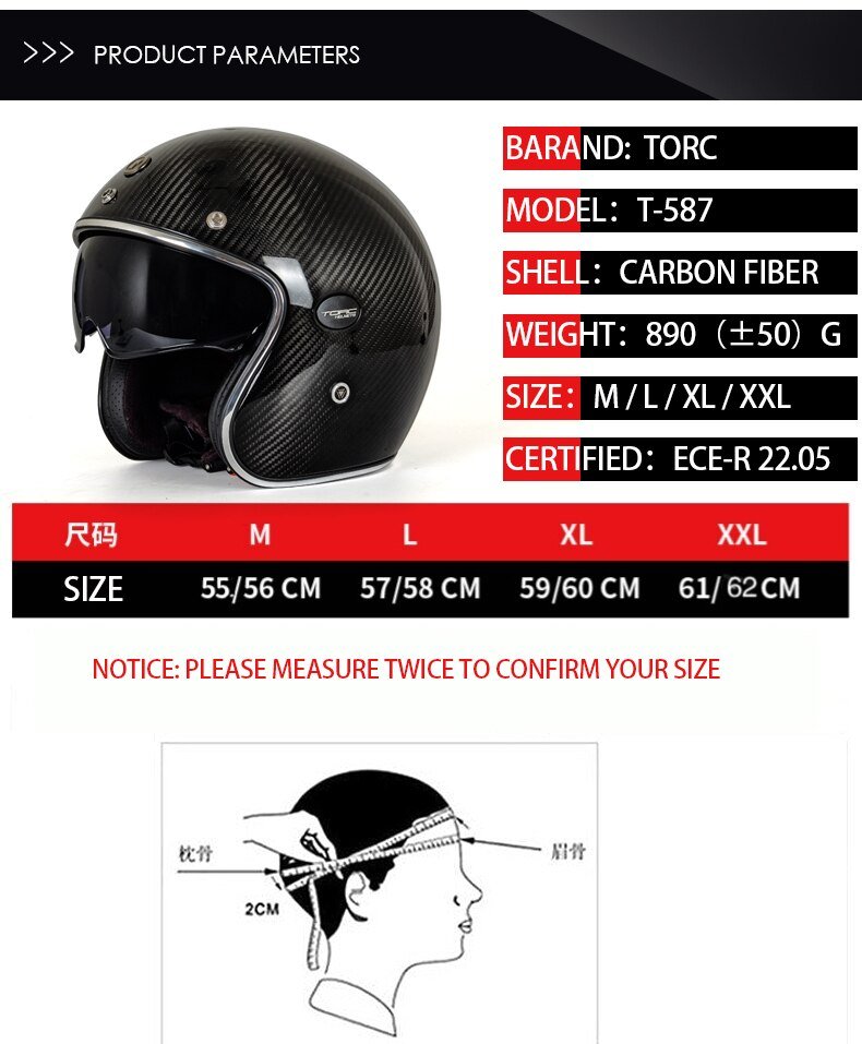 Open-Face Vintage Helmet Instruction