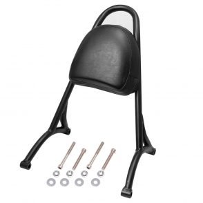 Sissy Bar Rear Passenger Backrest Cushion Pad Fit For Harley Sporster XL883 XL1200