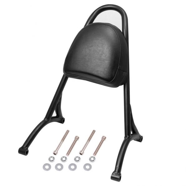 Sissy Bar Rear Passenger Backrest Cushion Pad Fit For Harley Sporster XL883 XL1200