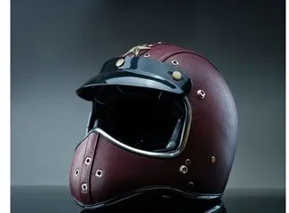 Punk PU Leather Helmet