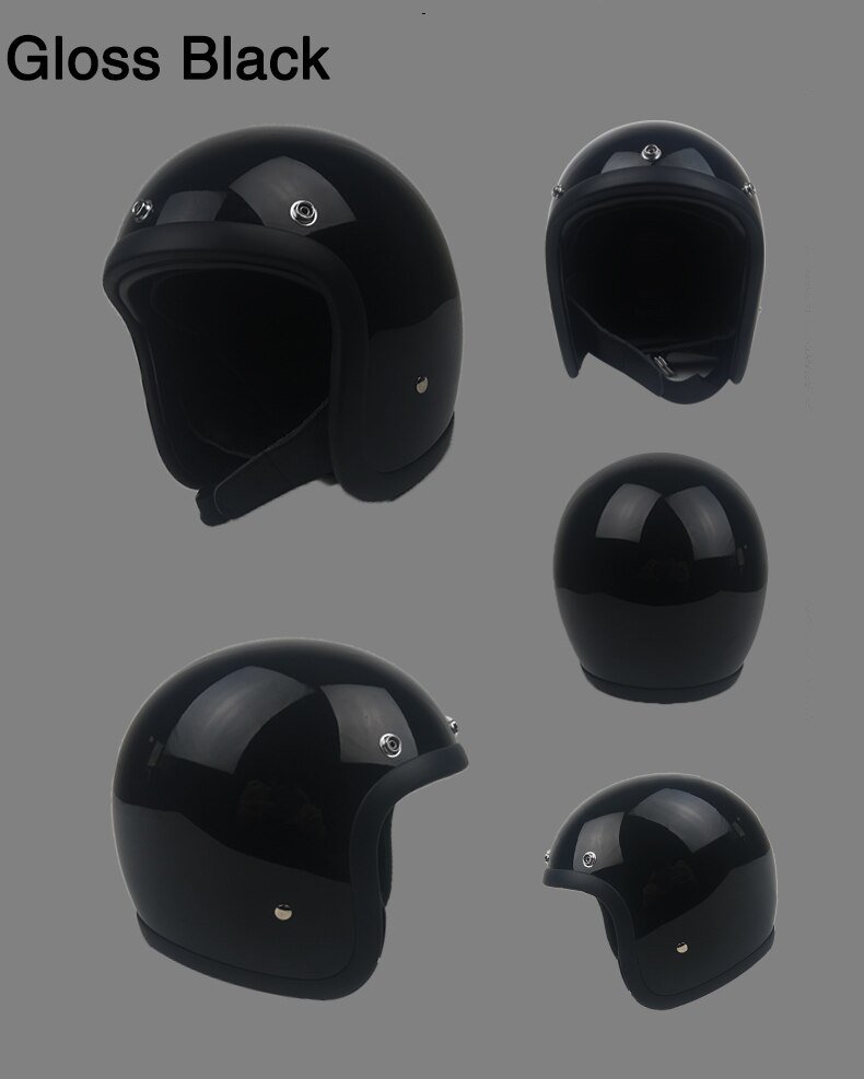 motorcycle Vintage helmet Black