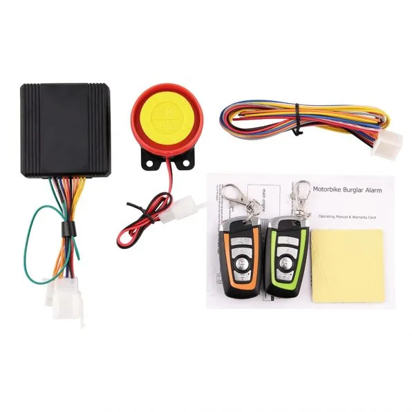 Two-way Motorcycle Scooter Anti-theft Security Alarm System Engine Start Remote Control Key