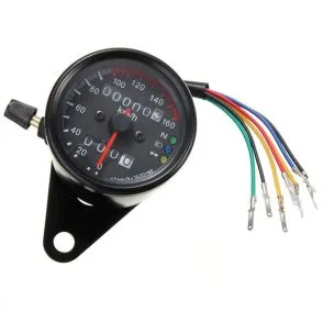 Universal Motorcycle Speedometer 12V with LED Indicator