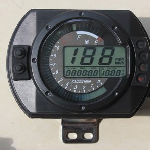 Motorcycle 12500RPM Speedometer Digital 7 Colors LCD Display