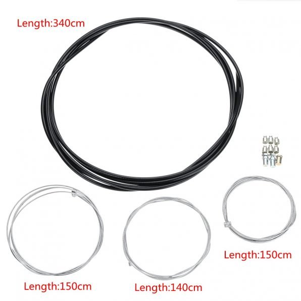 Universal Motorcycle 60'' Clutch Brake + 54'' Throttle Cable Harness Set Replacement Kit