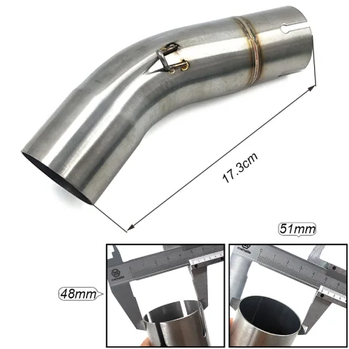 Exhaust Muffler Middle Pipe For Suzuki GSXR 600/750 2011-2018