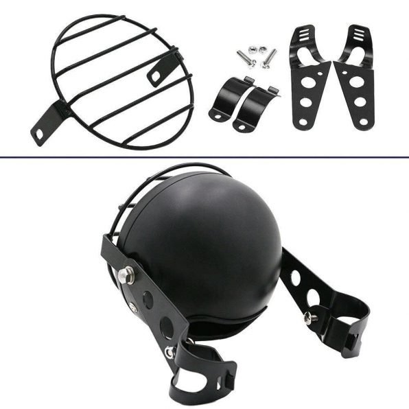 Motorbike Retro Headlight with Grill