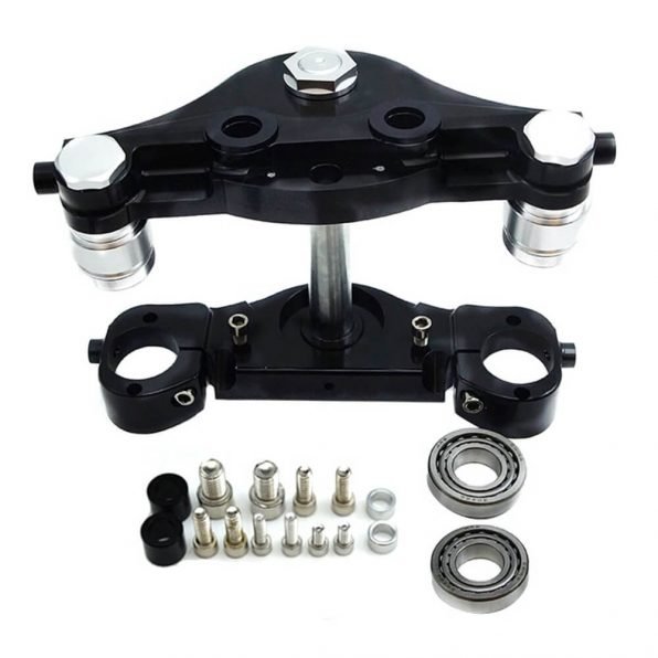 Wheel Triple Trees For Harley Touring Electra Black and Silver