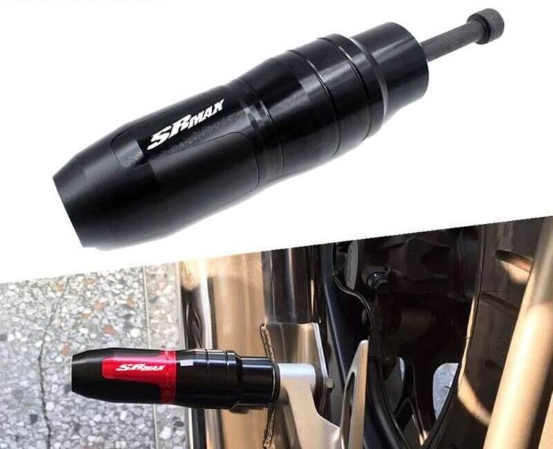 Aprilia Exhaust Crash Protector Red and Black