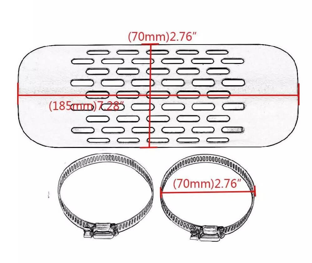 Exhaust Cover For Harley-Davidson Dimensions