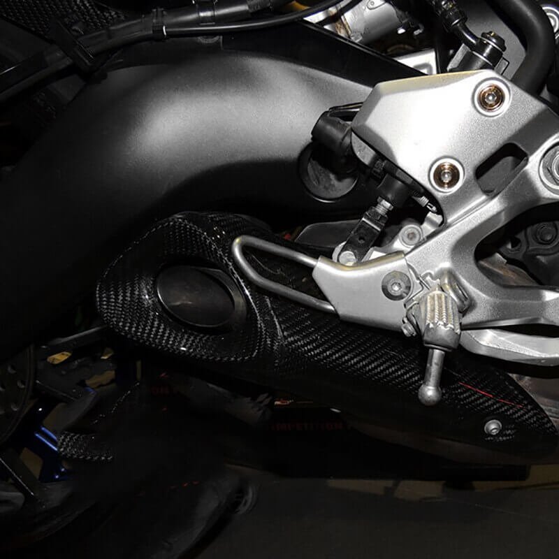 Motorcycle Yamaha Exhaust Cover Carbon Fiber