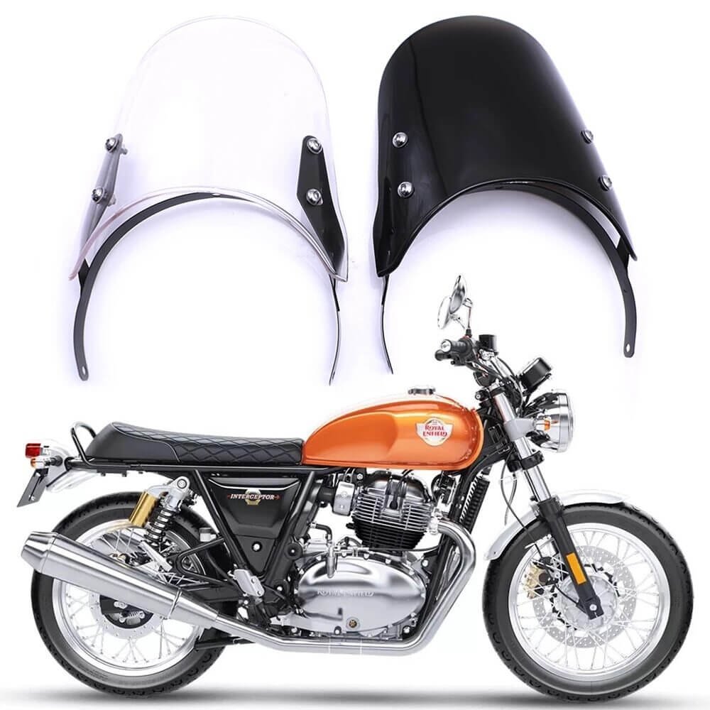 Windscreen for Royal Enfield black and white