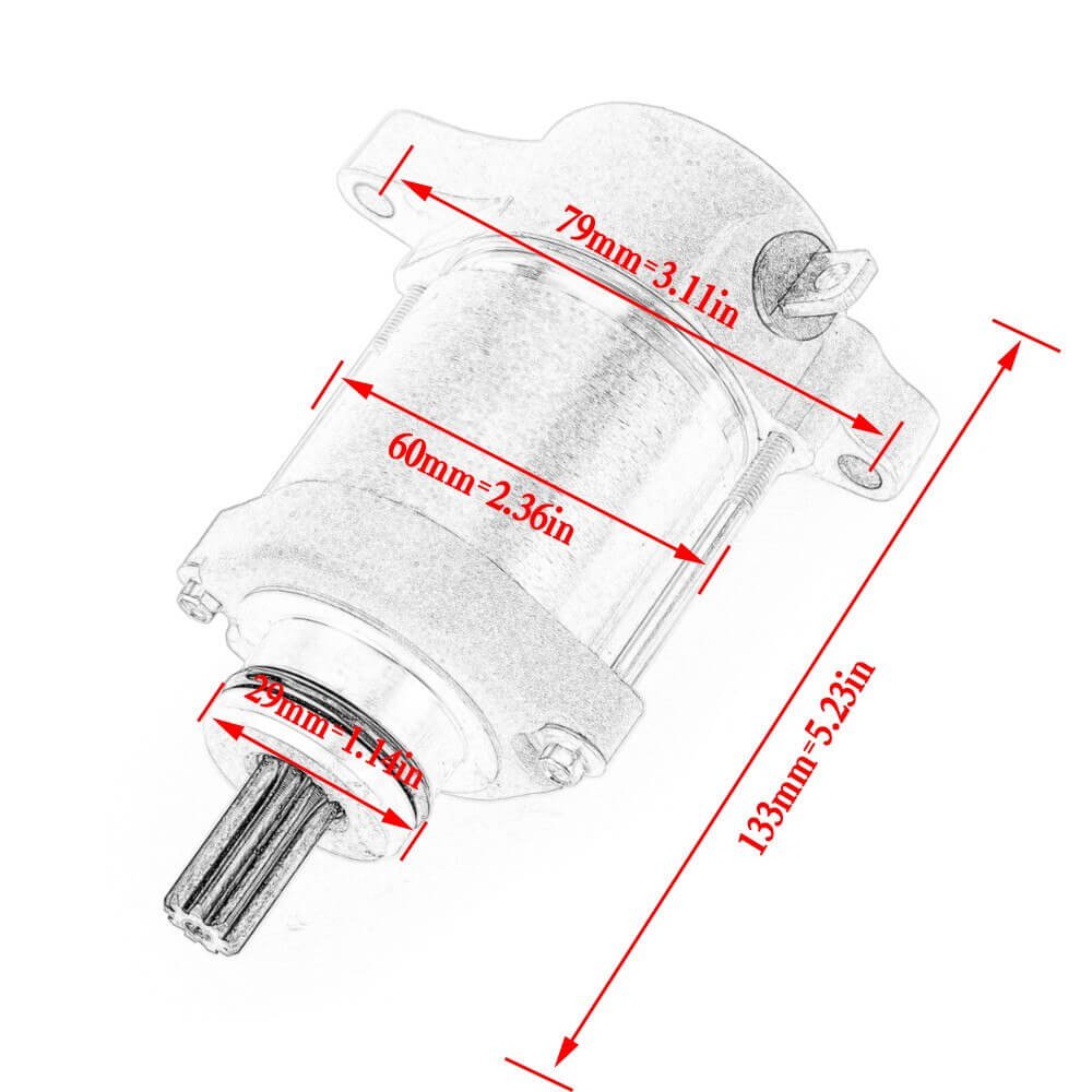 Motorcycle Engine Starter For Aprilia For Aprilia Dimensions 