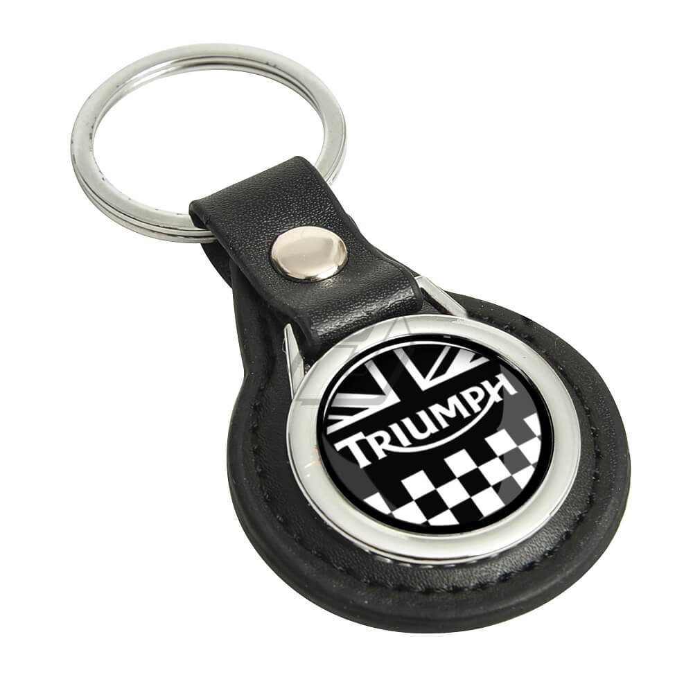 Triumph leather deals keychain