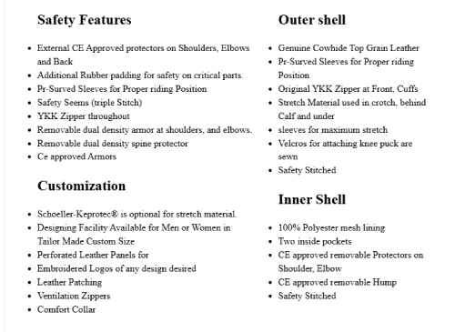 Ducati Corse Racing Leather Jacket