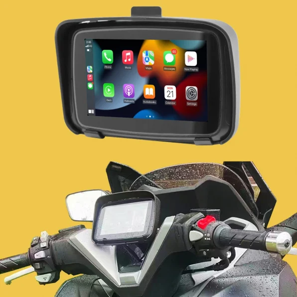 Motorcycle GPS Navigation Display