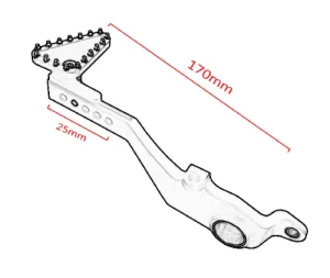 BMW R 1200GS Adventure Rear Brake Pedal 2014-2019