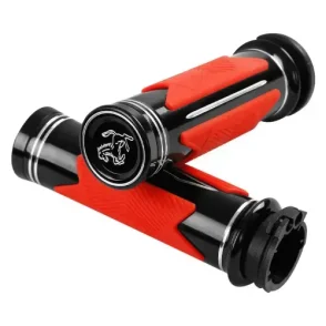 Harley Davidson Night Train FXSTB Handlebar Hand Grips 2000-2009 Red