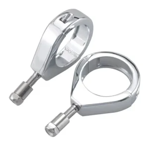 Harley Davidson Dyna Super Glide Custom FXDC Front Turn Signal Mount Bracket 2007-2014 Chrome