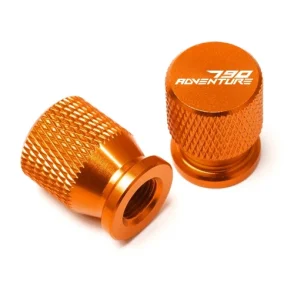 KTM 790 Adventure R Tire Valve Caps 2019-2021 Orange