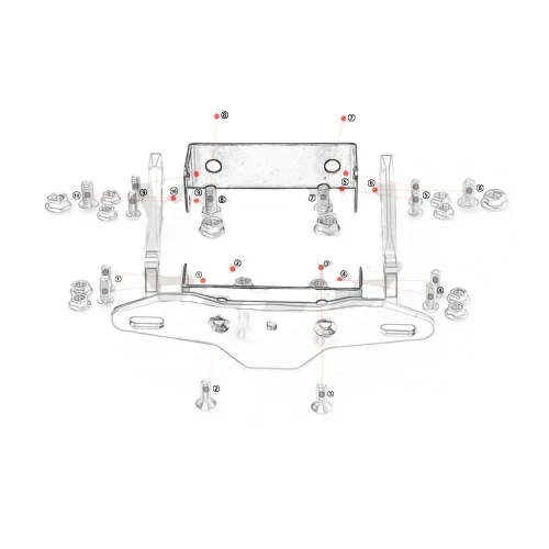 KTM 1190 Adventure R License Plate Holder 2013-2016