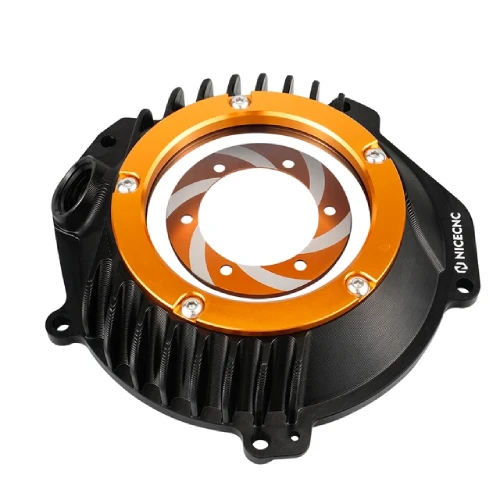 KTM 450 SX-F Transparent Clutch Cover Guard 2021 Orange