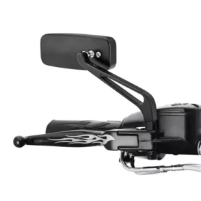 Harley Davidson Deluxe FLDE 107 Rectangle Rear-View Mirrors Black 2018-2020