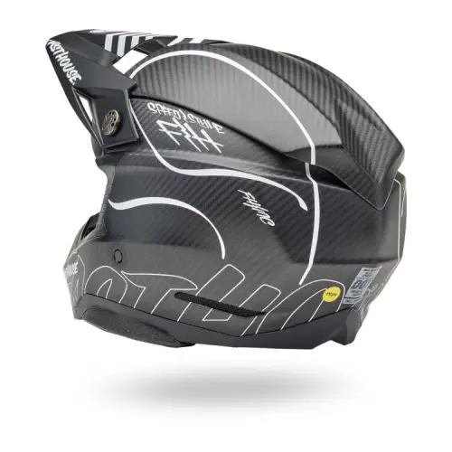 BELL MOTO-10 SPHERICAL FASTHOUSE RAVEN LE DIRT BIKE HELMET