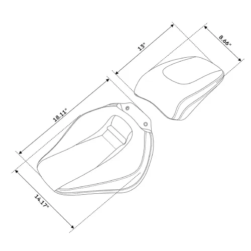 Harley-Davidson Breakout FXBR 117 Driver & Passenger Pillion Seats 2023-2024