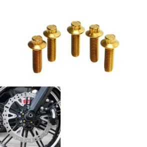 Harley Davidson Deluxe FLDE 107 Gold Brake Rotor Bolts 2018-2020