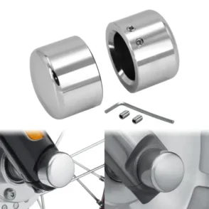 Harley Davidson Deluxe FLDE 107 Chrome Front Axle Cap Nut Cover 2018-2020