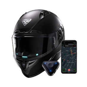 Smart Helmet Heads‑Up Display (HUD) with Augmented Reality Navigation & Data Sync