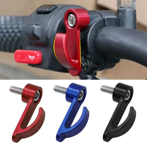 CNC Aluminum Motorcycle Helmet Hook Holder – Single Hole Mount Accessory