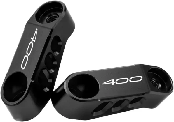 Motorcycle Mirror Extender Brackets for Z400 2019 to 2024 Adjustable Mounts