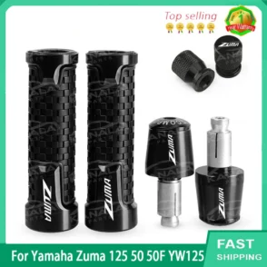 New For Yamaha Zuma 125 50 50F YW125 CNC Grip Handlebar End Plug Kit Accessories