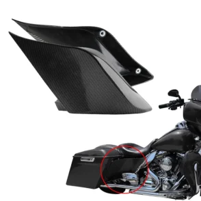 Carbon Fiber Battery Side Covers for Harley Davidson Electra Glide Classic Fire Rescue FLHTC 2011 to 2013