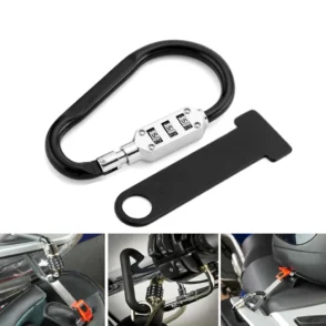 Helmet Security Lock for BMW Yamaha Honda Suzuki - Anti-Theft Motorcycle Accessory