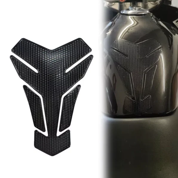 Motorcycle Tank Pad Protector Case Sticker Gas Oil Fuel Decal Black